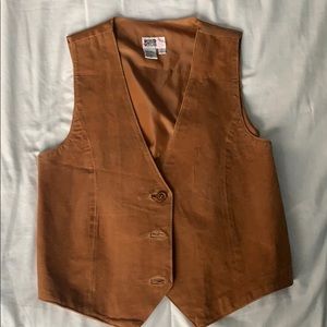 Vintage leather vest
